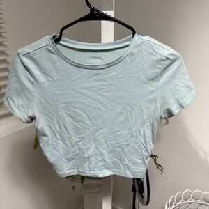 Light Blue Crop Top